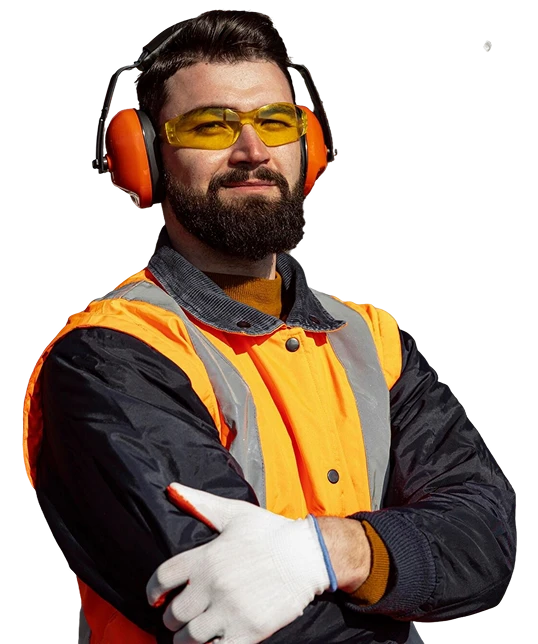 Imagem de homem com os braços cruzados